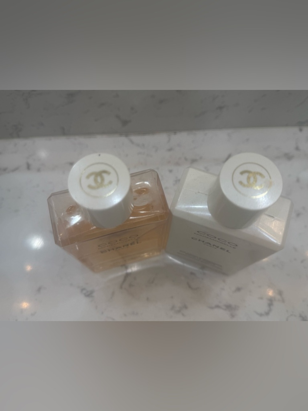 CHANEL Coco Mademoiselle Shower Gel & Body Lotion - White & Peach - Picture 2 of 3